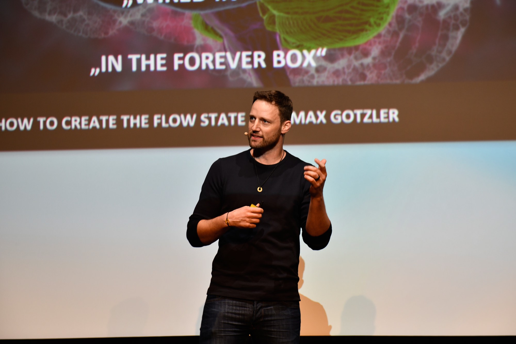 Max Gotzler on stage